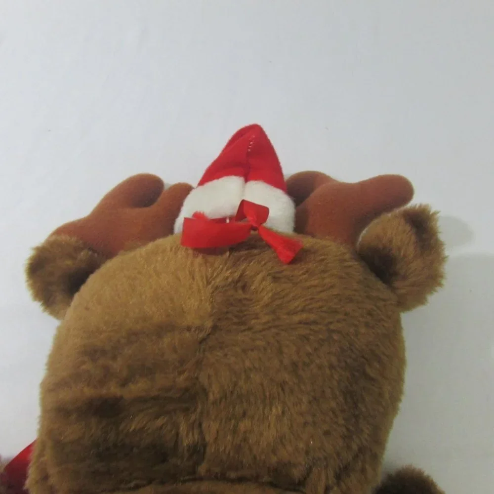 House Of Lloyd Reindeer Stocking Bag Vintage Plush